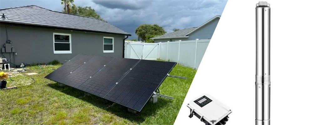 solar pump for family water well use