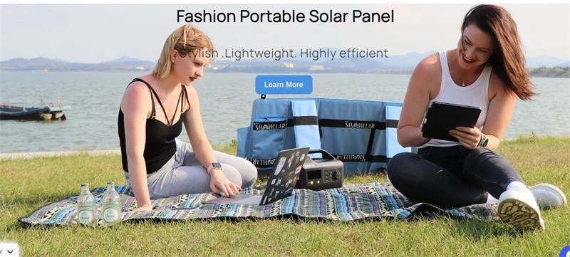 Happy life with portable solar panel system when outing
